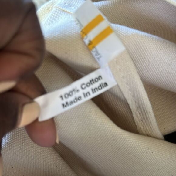 Tag & Crew Dipped Tote with Yellow Strap-Olive - Picture 12 of 12